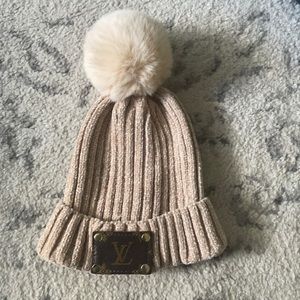 Beanie w/ authentic Louis Vuitton patch